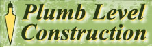 Plumb Level Construction Logo